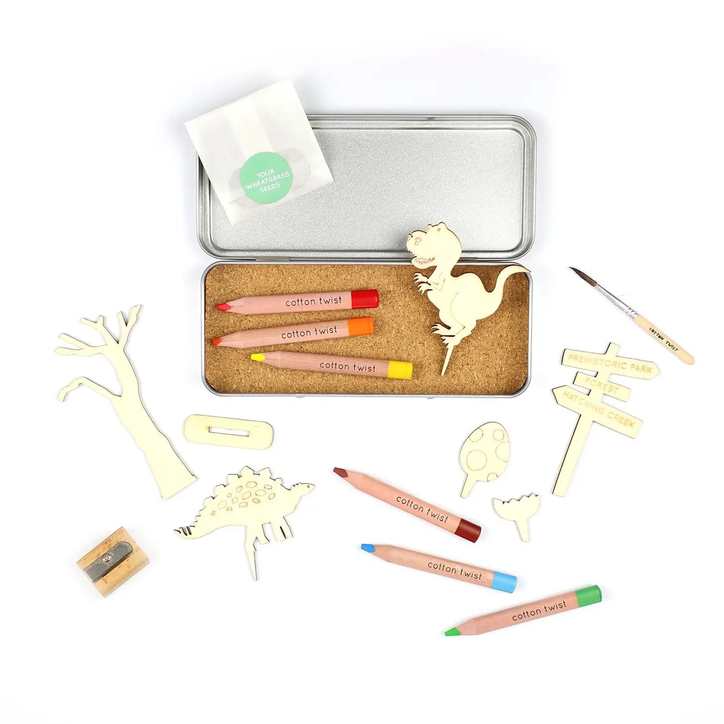 Cotton Twist make your own Dinosaur Garden, Bastel-Set- eigener Dino-Garten