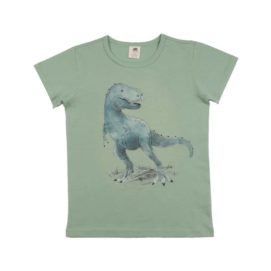 Walkiddy Schlafanzug Kurzarm Dinosaurier mint orange, Pajamas