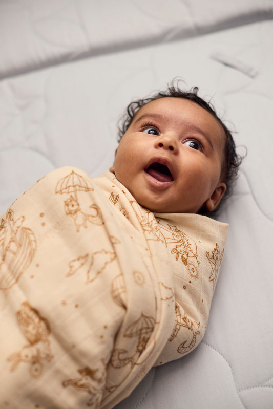 Filibabba Musselintuch Dreamy Adventures, 120cm x 120cm