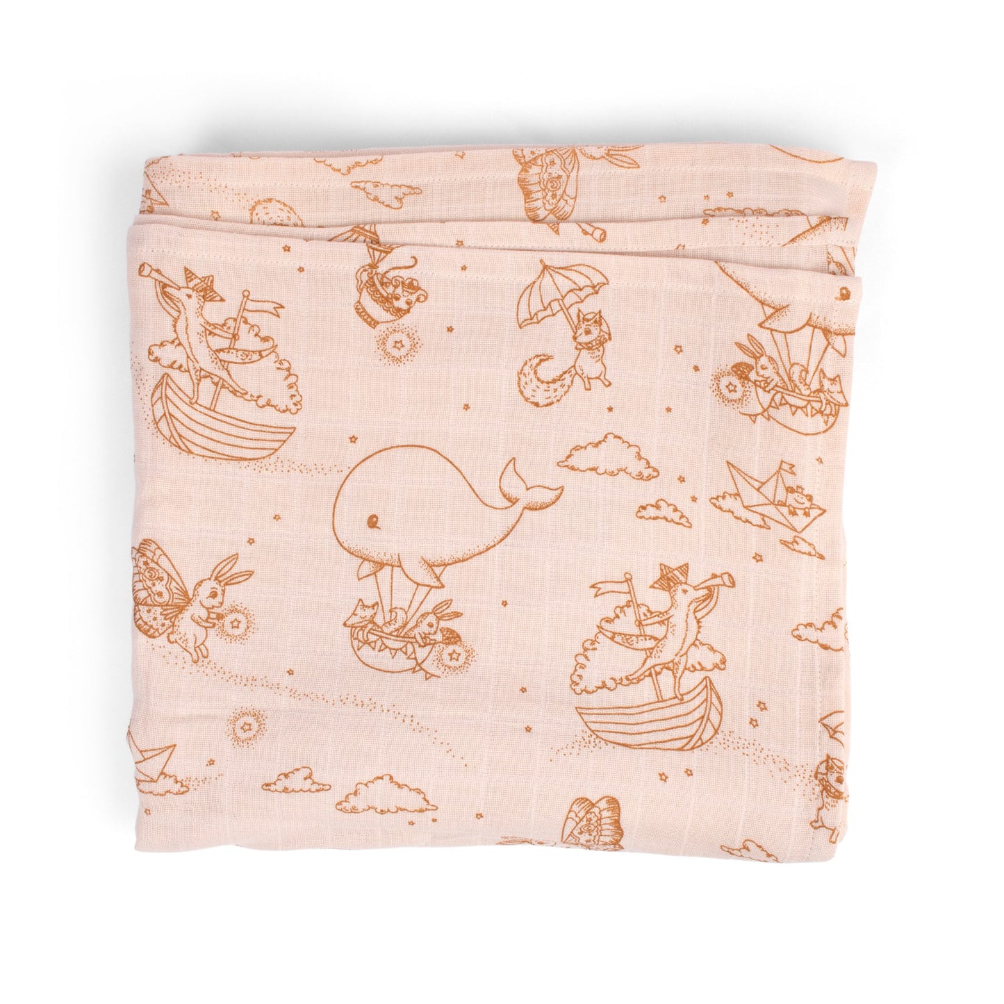 Filibabba Musselintuch Dreamy Adventures, 120cm x 120cm