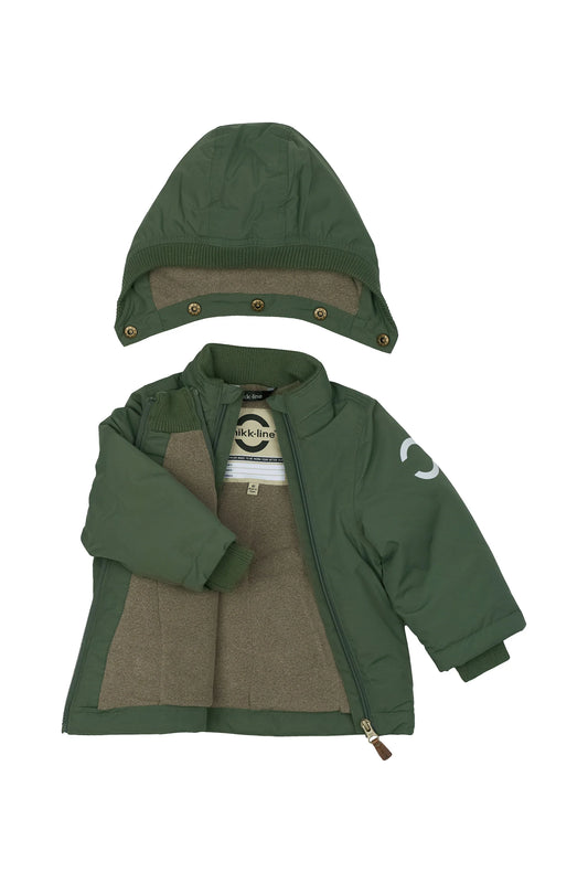 Mikk Line Nylon Baby-Jacke Solid, Thyme