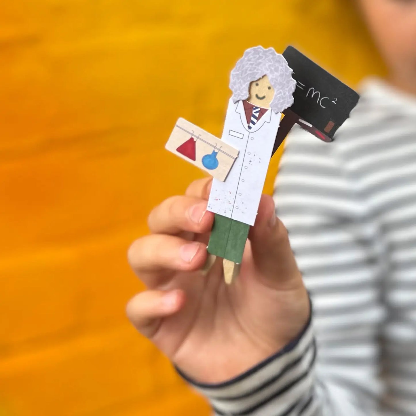 Cotton Twist Peg Doll Albert Einstein, Bastel-Set