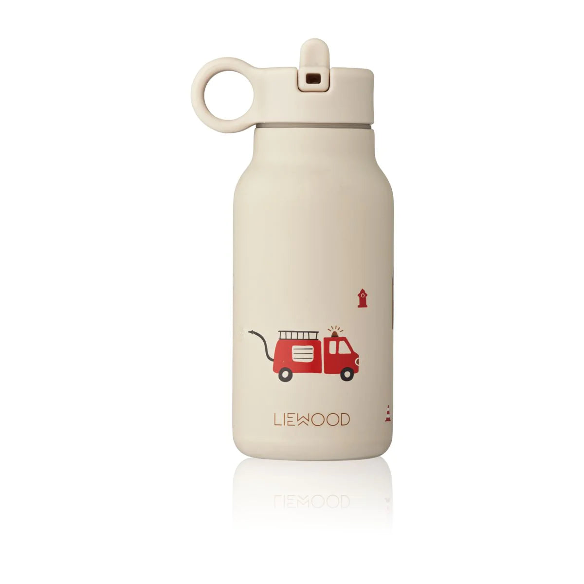 Liewood Falk Trinkflasche 250ml Emergency vehicle Feuerwehrauto sandy