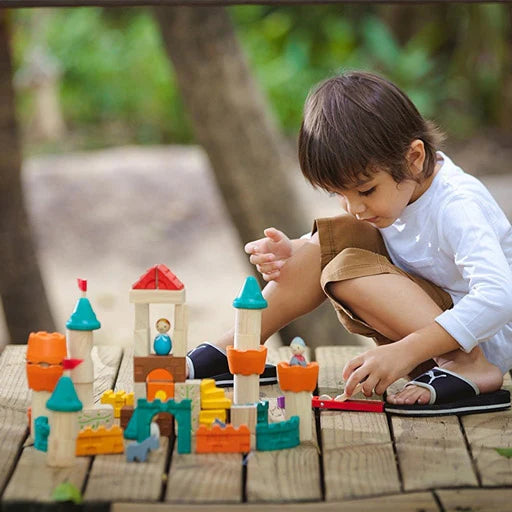 Plan Toys Fantasieklötze Bauklötze Schloss