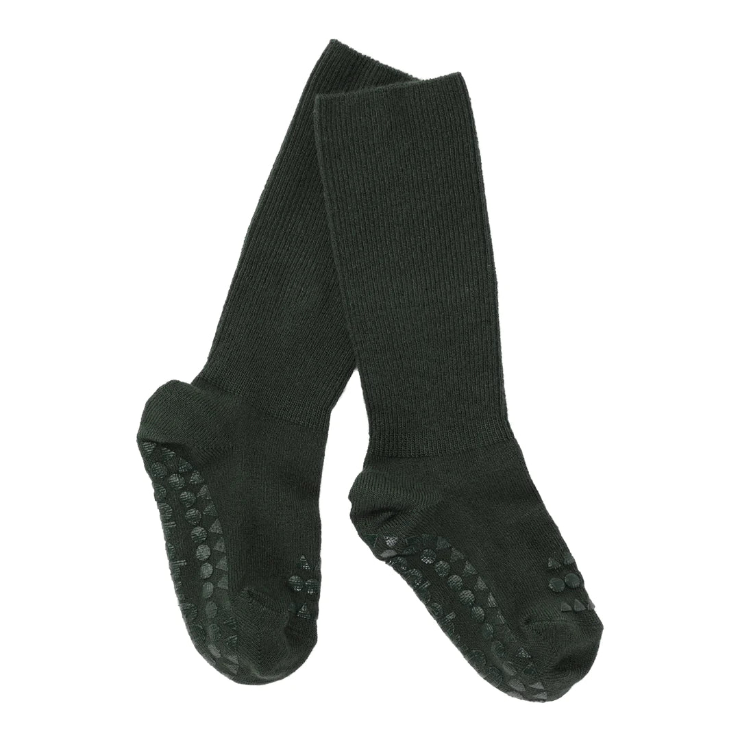 GoBabyGo Rutschfeste Socken aus Bambus forest green