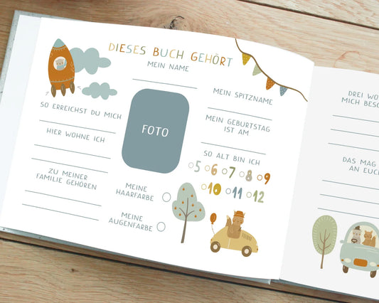 Heeaven Freundebuch, Alle meine Freunde, Tiere, Autos, Flugzeuge