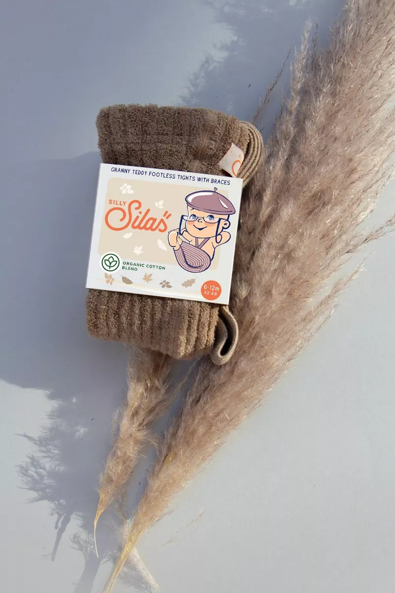 Silly Silas Granny Teddy Leggings peanut blend