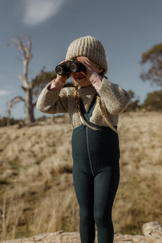 Silly Silas Wooly Leggings aus Merinowolle blue sapphire