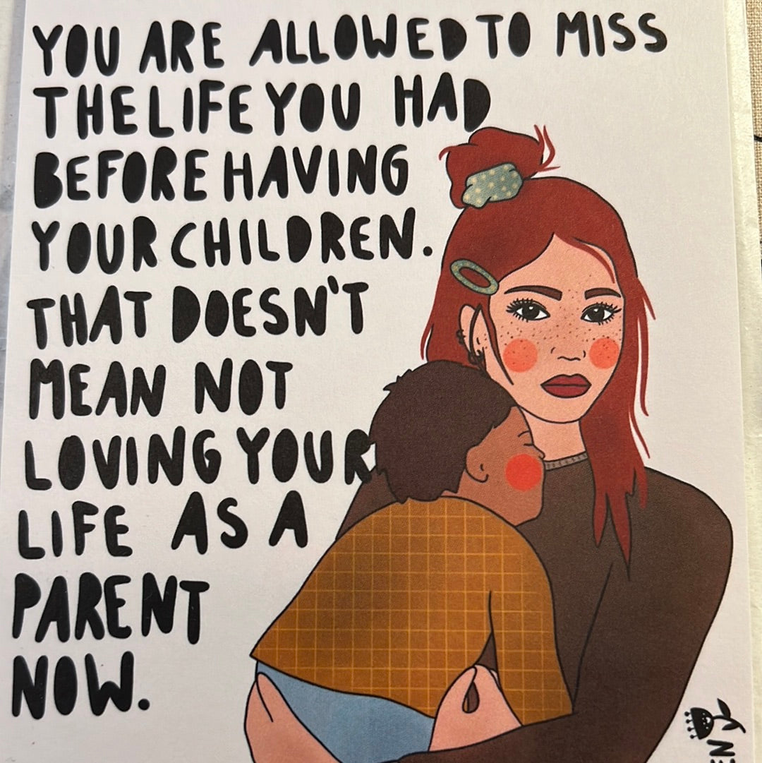 Kiki Van Den Molen Postkarte "loving your life"