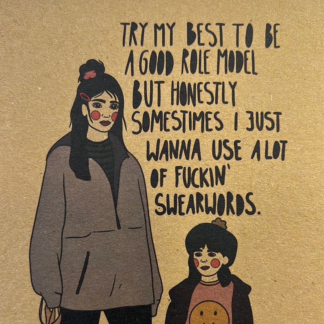 Kiki Van Den Molen Postkarte "good role model"