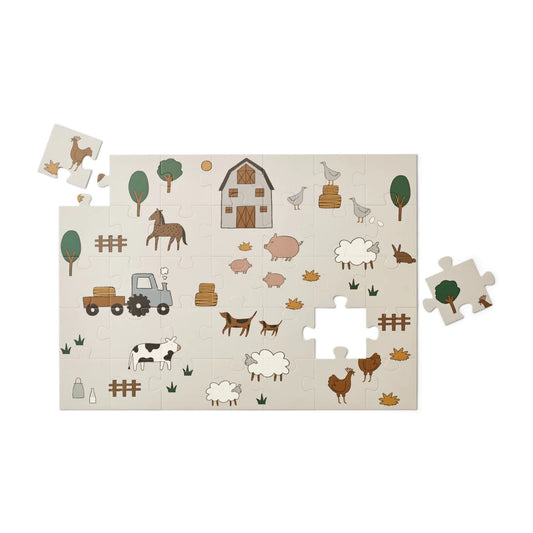 Liewood Puzzle Jimmie Farm Sandy Animals