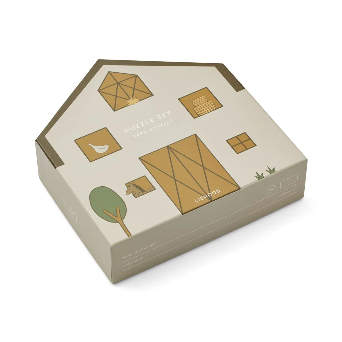 Liewood Puzzle Jimmie Farm Sandy Animals