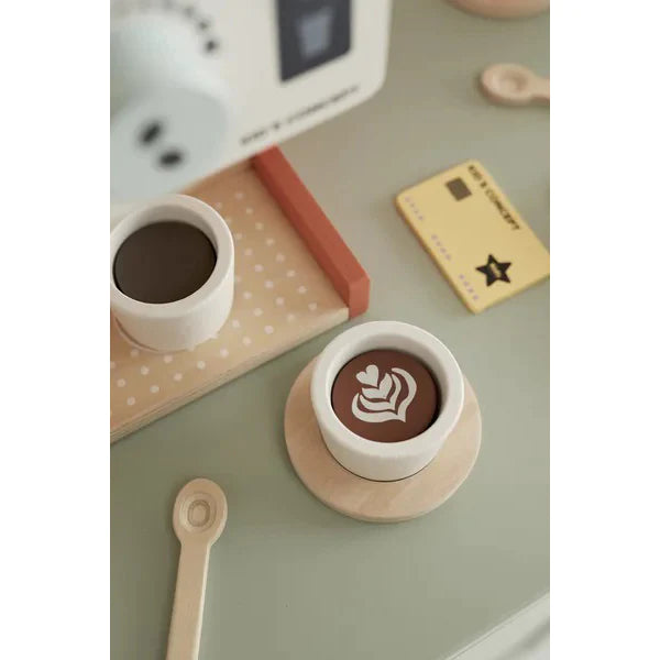 Kids Concept Cafébar, Kaffeemaschine Holzspielzeug