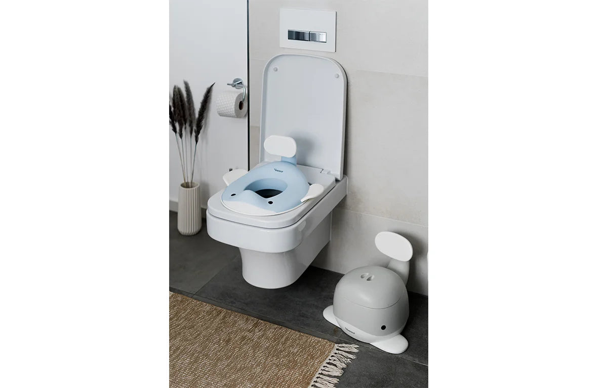 Kindsgut Toilettenaufsatz Wal hellblau