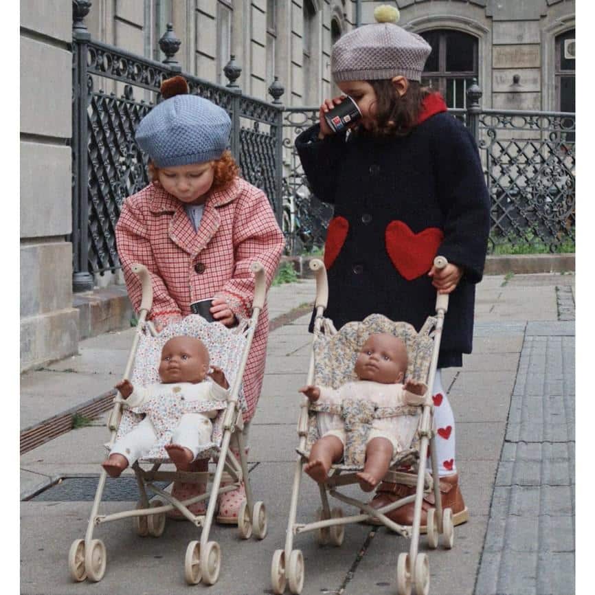 Konges Slojd Puppenbuggy Doll Stroller Tulle, fairy etoile sangria, Sterne