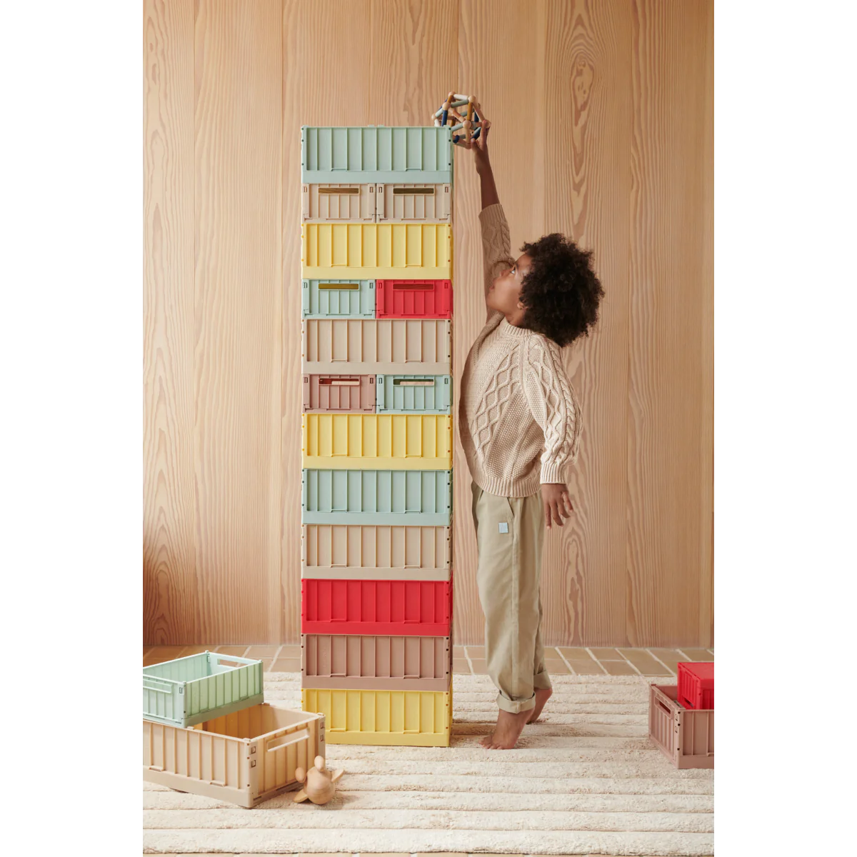 Liewoods Weston Storage Box Medium 1er-Pack lemonade