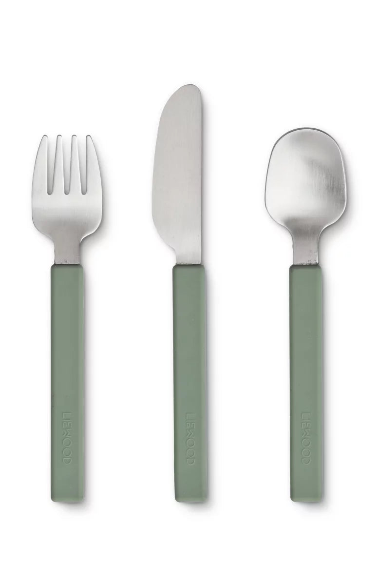Liewood Adrian Junior Besteck-Set Faune green