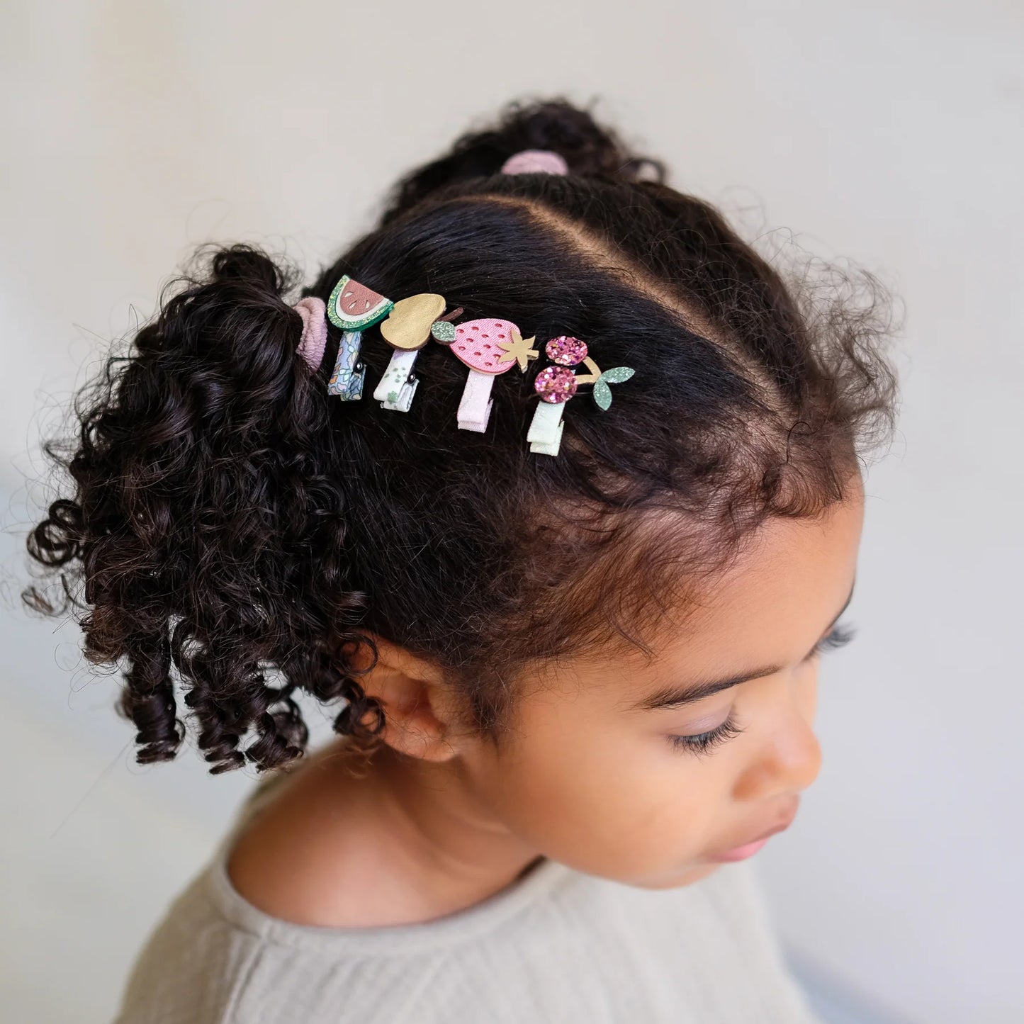 Mimi & Lula Mini Haarclips, 8er Pack, Früchte, Erdbeeren, Melone, Kirschen, Birne