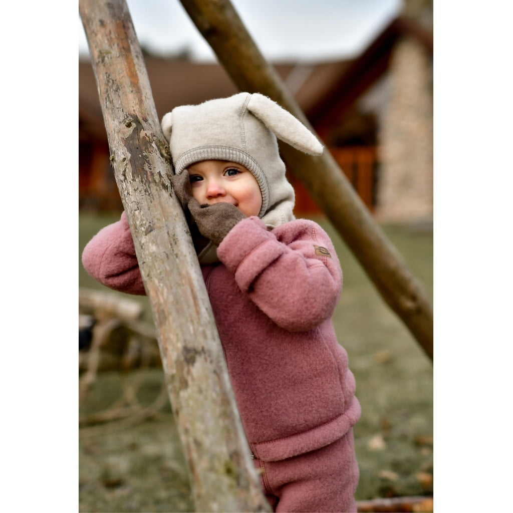 Mikk-Line Wollmütze, Schlupfmütze, Hasenohren, burlwood