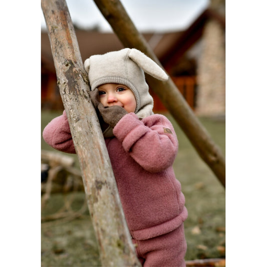 Mikk-Line Wollmütze, Schlupfmütze, Hasenohren, burlwood