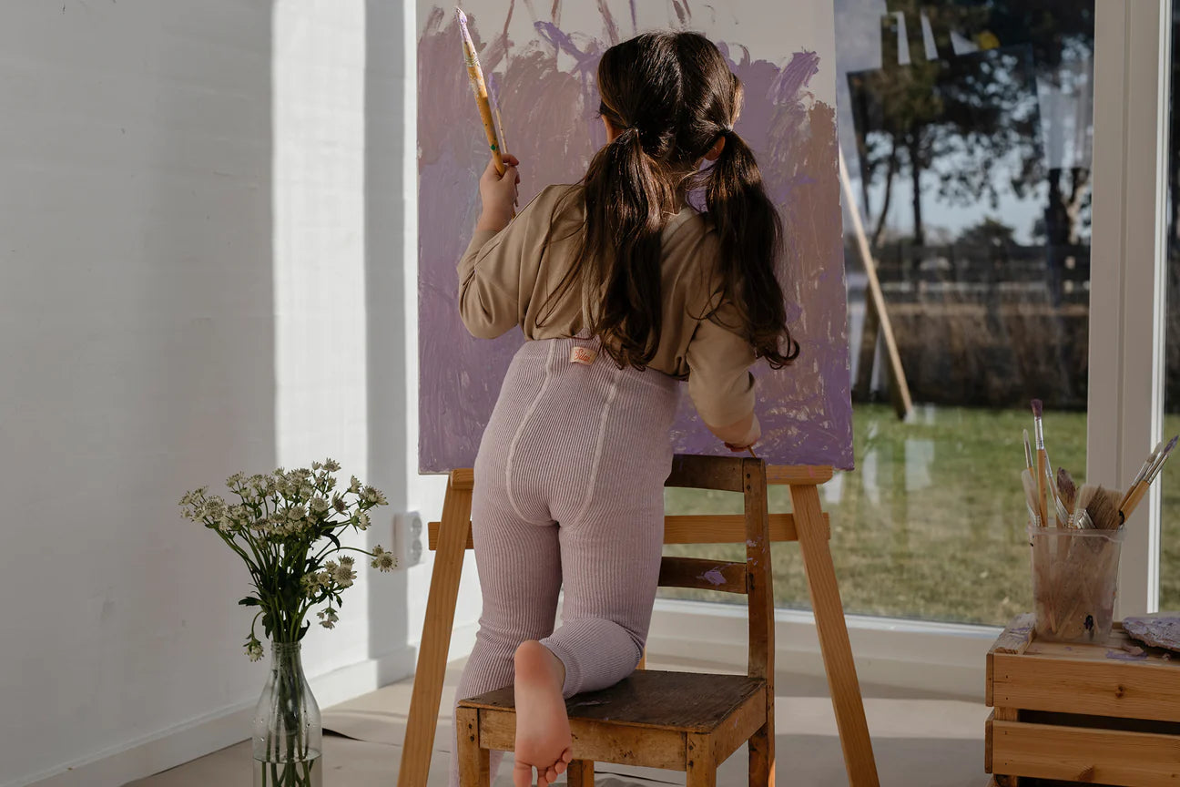 Silly Silas Leggings aus Baumwolle (GOTS) creamy lavender