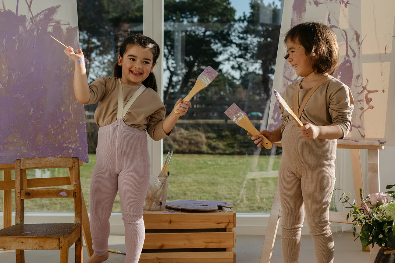Silly Silas Leggings aus Baumwolle (GOTS) creamy lavender