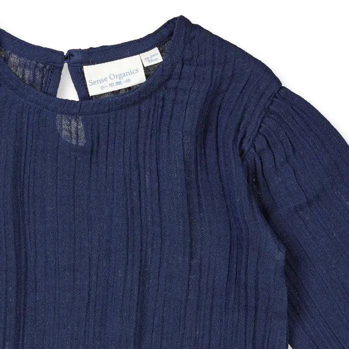 Sense Organics Loba Baby Bluse navy
