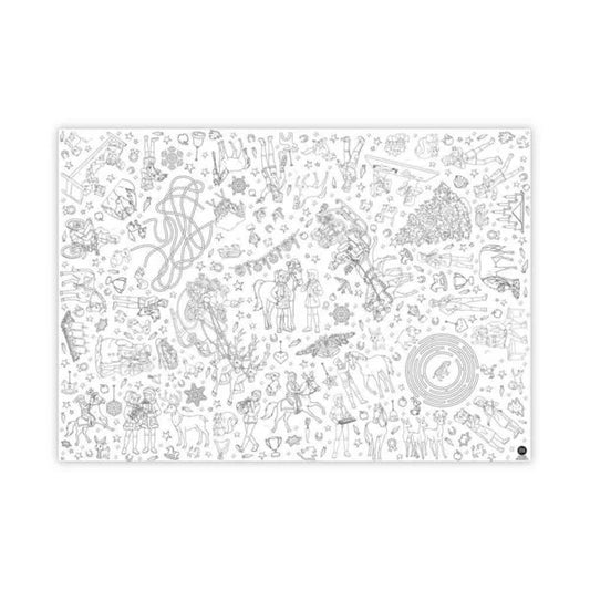 JEKA Ausmal-Tischdecke aus Papier, Bibi&Tina Weihnachten