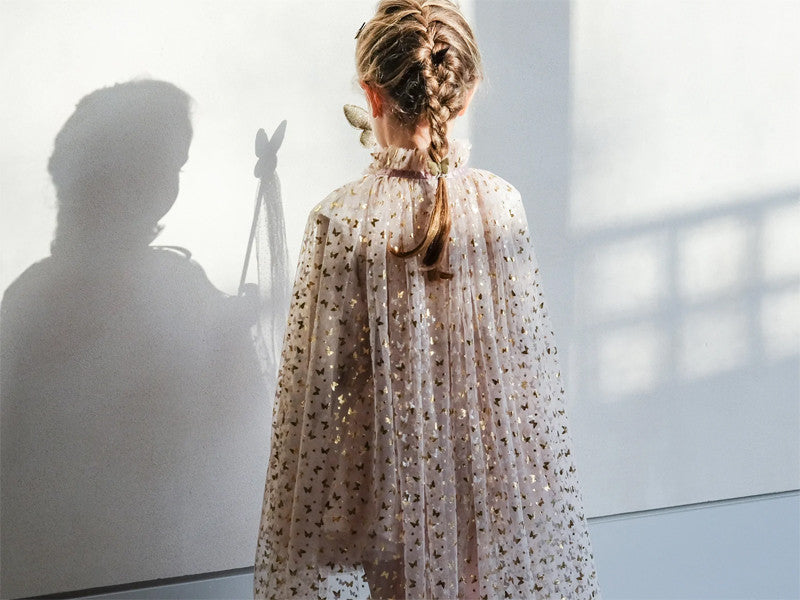 Mimi&Lula Umhang Schmetterling rosa gold Cape