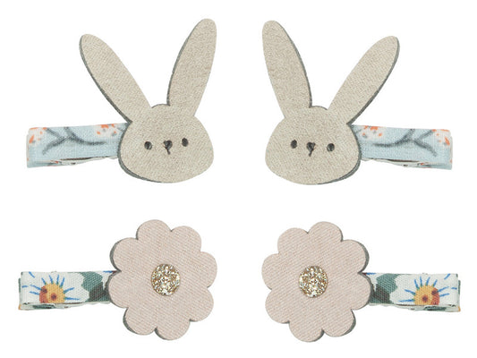 Mimi & Lula Haarclips Hasen, Blumen, Mohrrüben 8er Pack