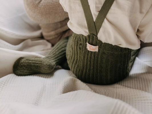 Silly Silas Granny Teddy Strumpfhose Olive