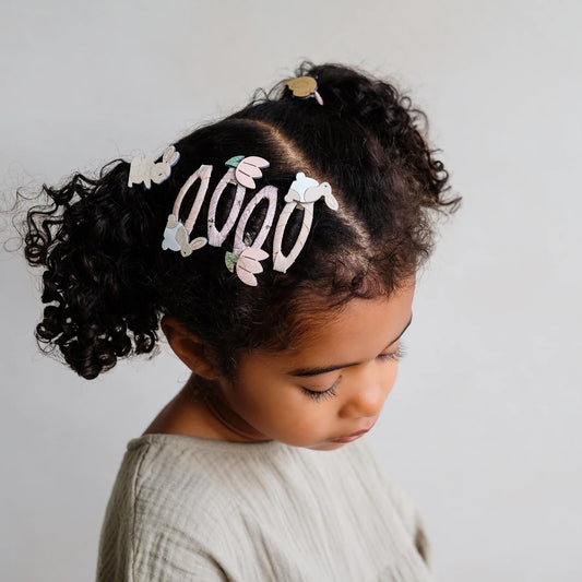 Mimi & Lula Haarspangen, Ostern, Hase, Tulpen, 5er Pack