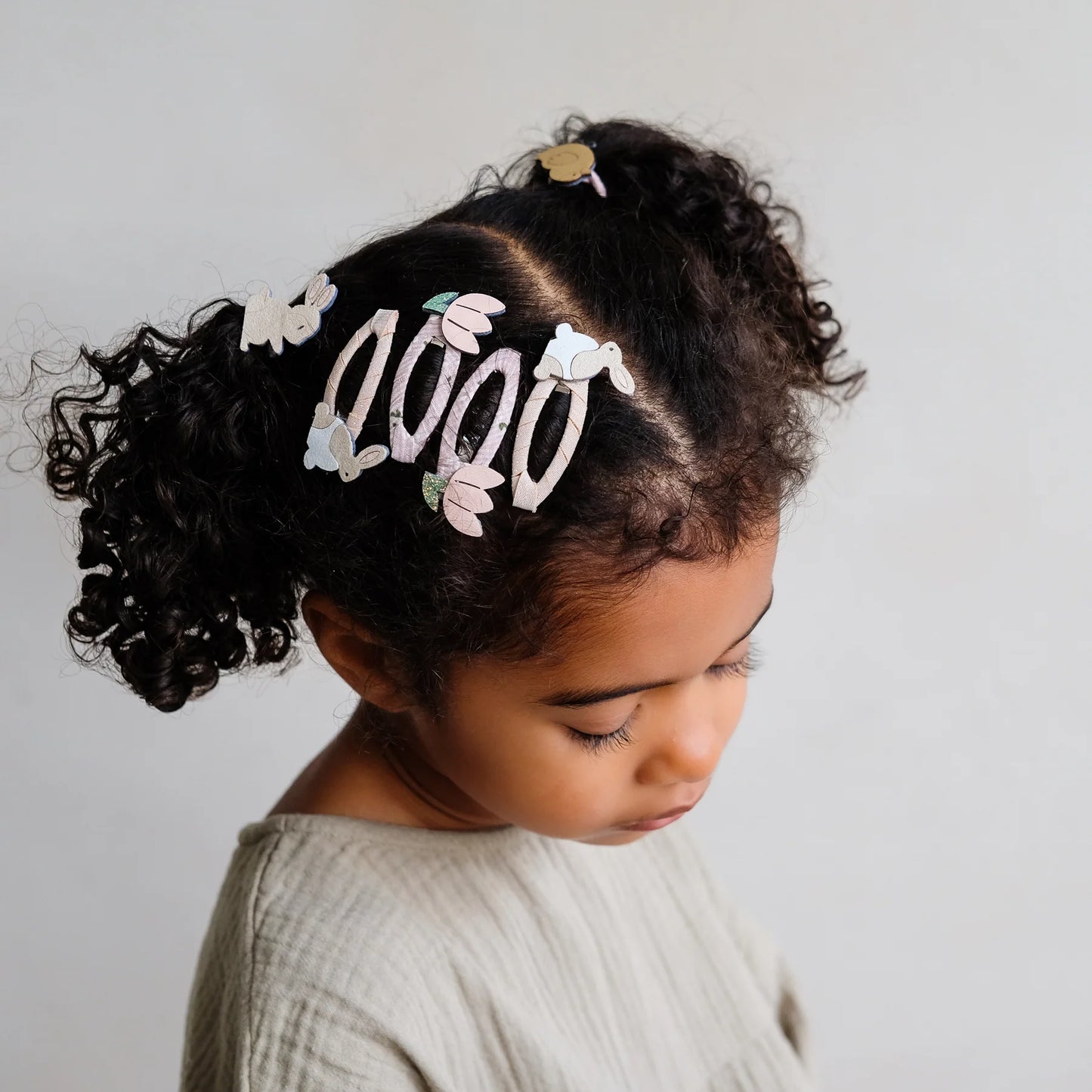 Mimi & Lula Haarspangen, Ostern, Hase, Tulpen, 5er Pack