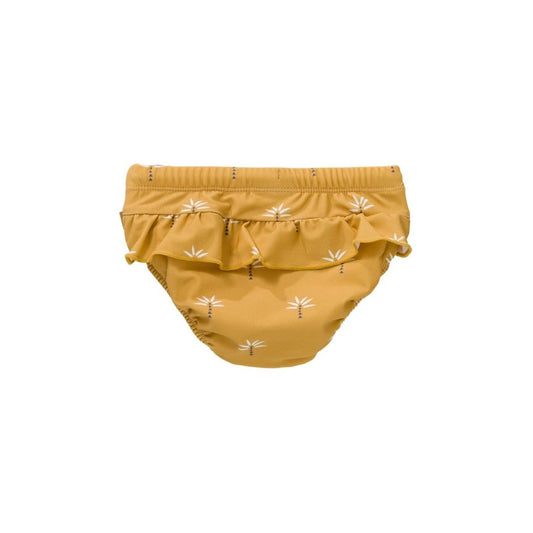 Fresk UV Diaper Pants Girls Palmtree Ochre Badeshorts