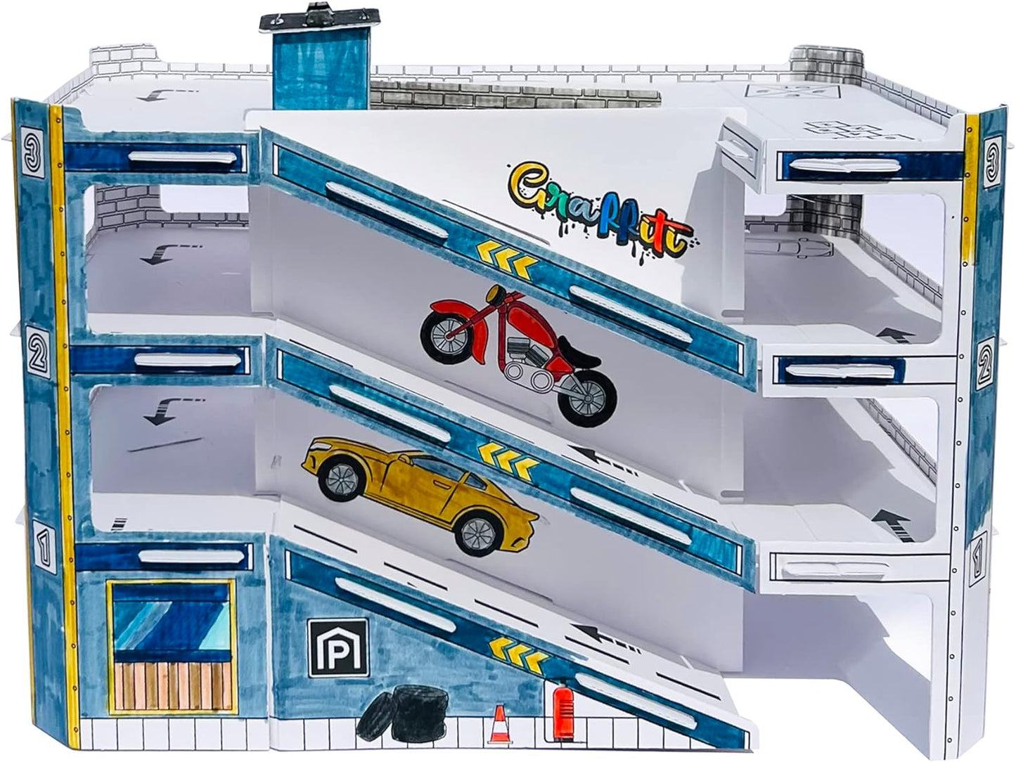 Bell Trade Parkgarage Bastelset zum Bemalen