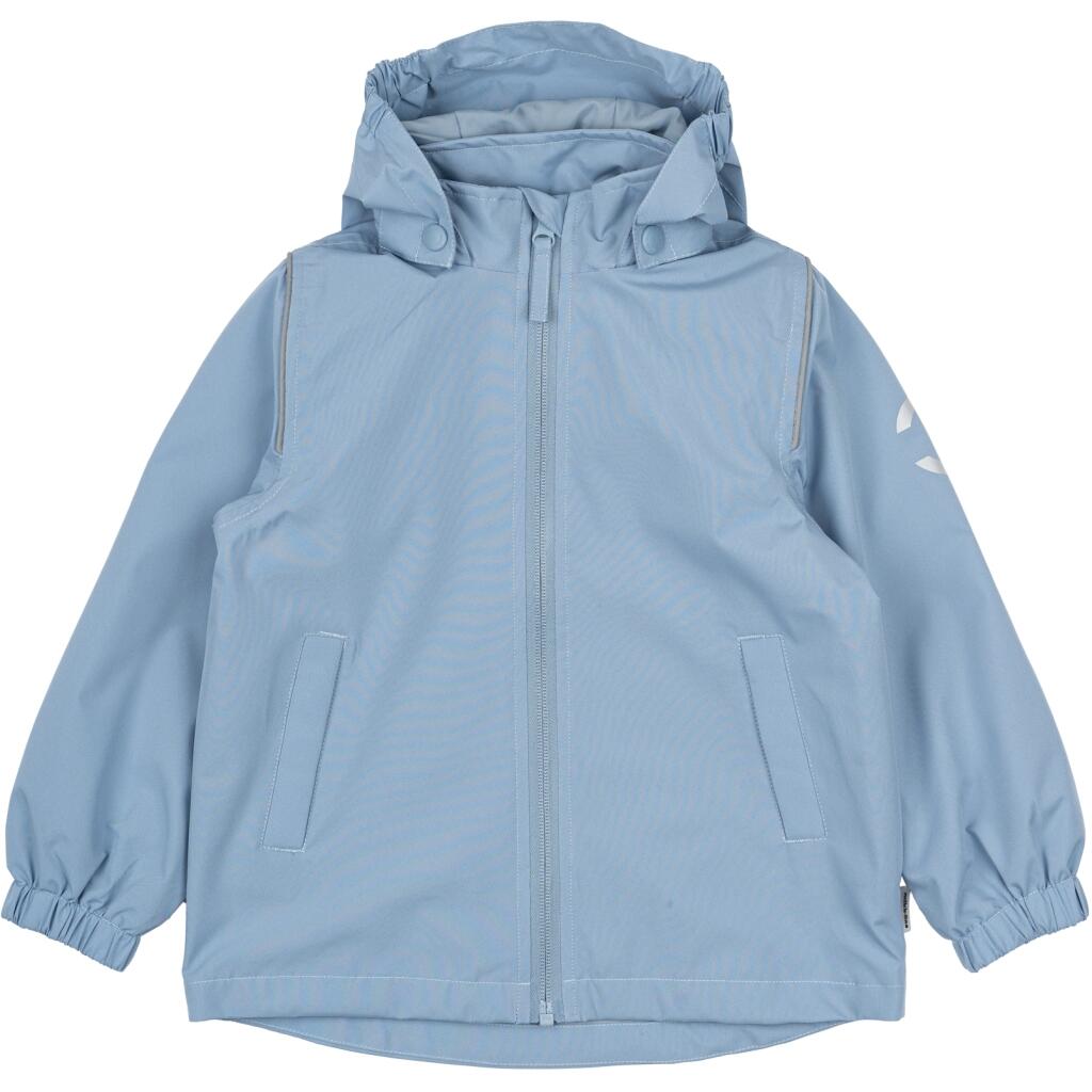 Mikk Line Summer Jacket faded denim, Regenjacke hellblau