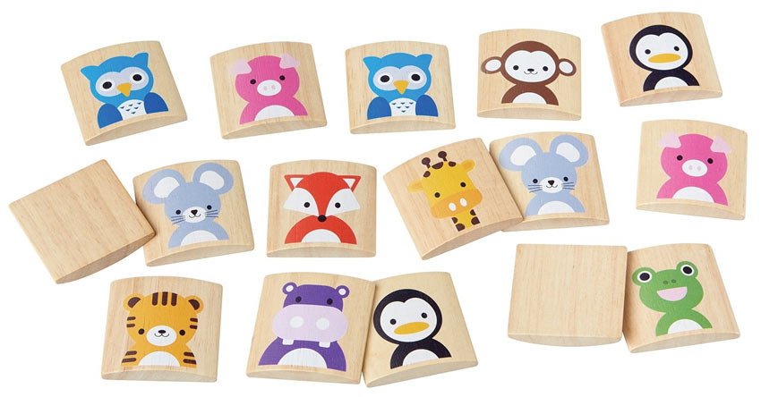 Plan Toys Tiermemo Holzspielzeug