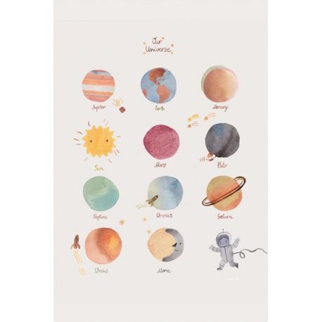 Mushie Poster Planete, Space, Universe, large