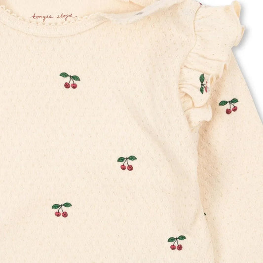 Konges Slojd Sui Frill Body GOTS cherry