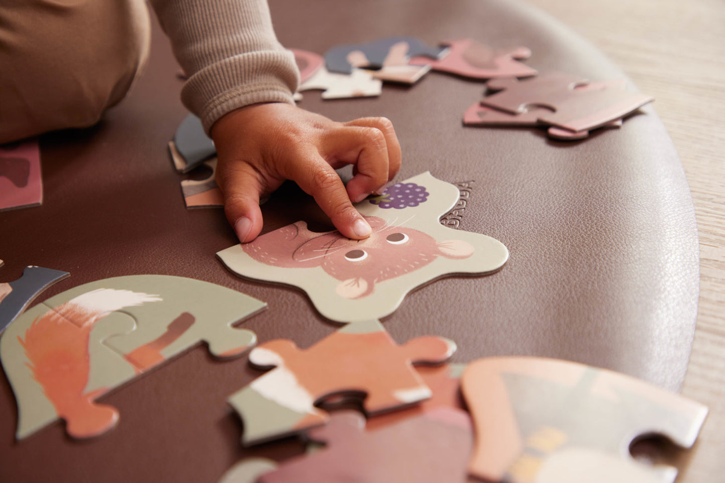 Filibabba Nordische Tierwelt, Set mit 7 Puzzles