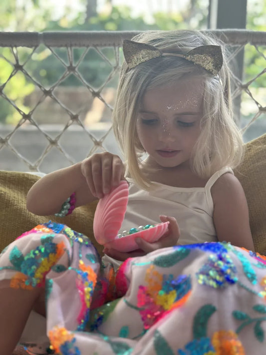 Ratatam Katzenohren Haarreif Gelb Gold multi