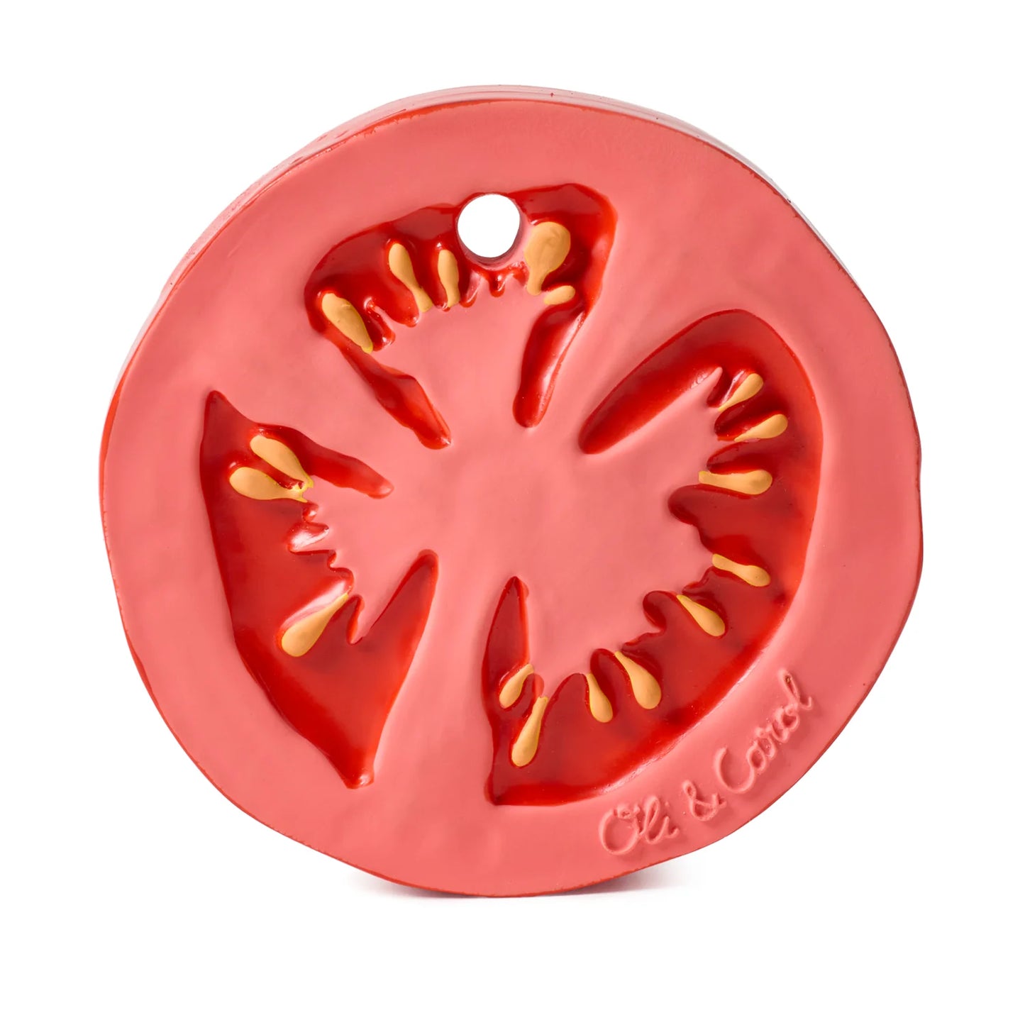 Oil&Carol Renato the Tomato Baby Teether Beißring und Badespielzeug