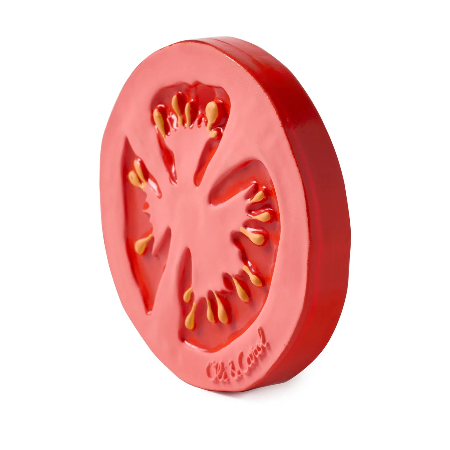 Oil&Carol Renato the Tomato Baby Teether Beißring und Badespielzeug