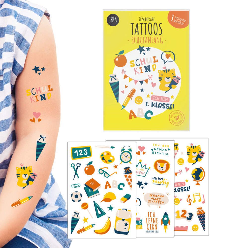 JEKA Tattoos 3 Motivbögen, Schulanfang