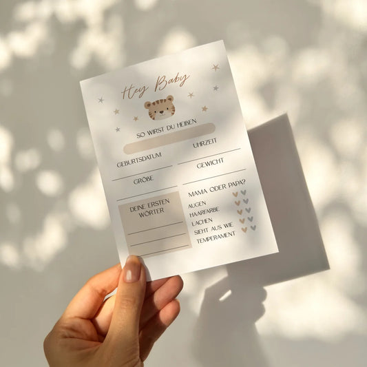 Heeaven Tippkarty, Babyparty, Löwe