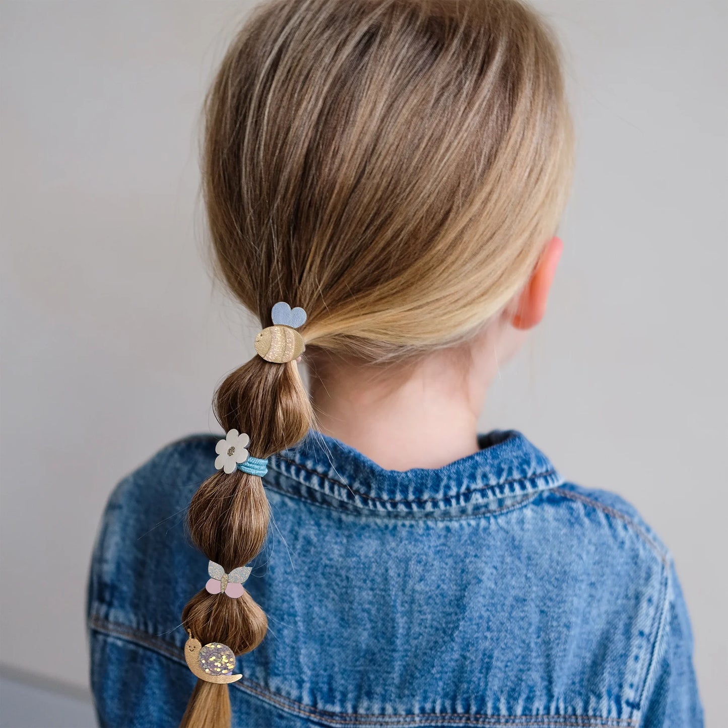 Mimi & Lula Mini Scrunchies Haargummies, Biene, Schnecke, Blume, 8er Pack bunt