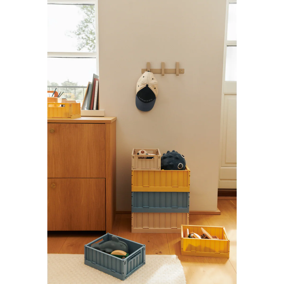 Liewood Weston Storage Box S 2er-Pack, lemon yellow