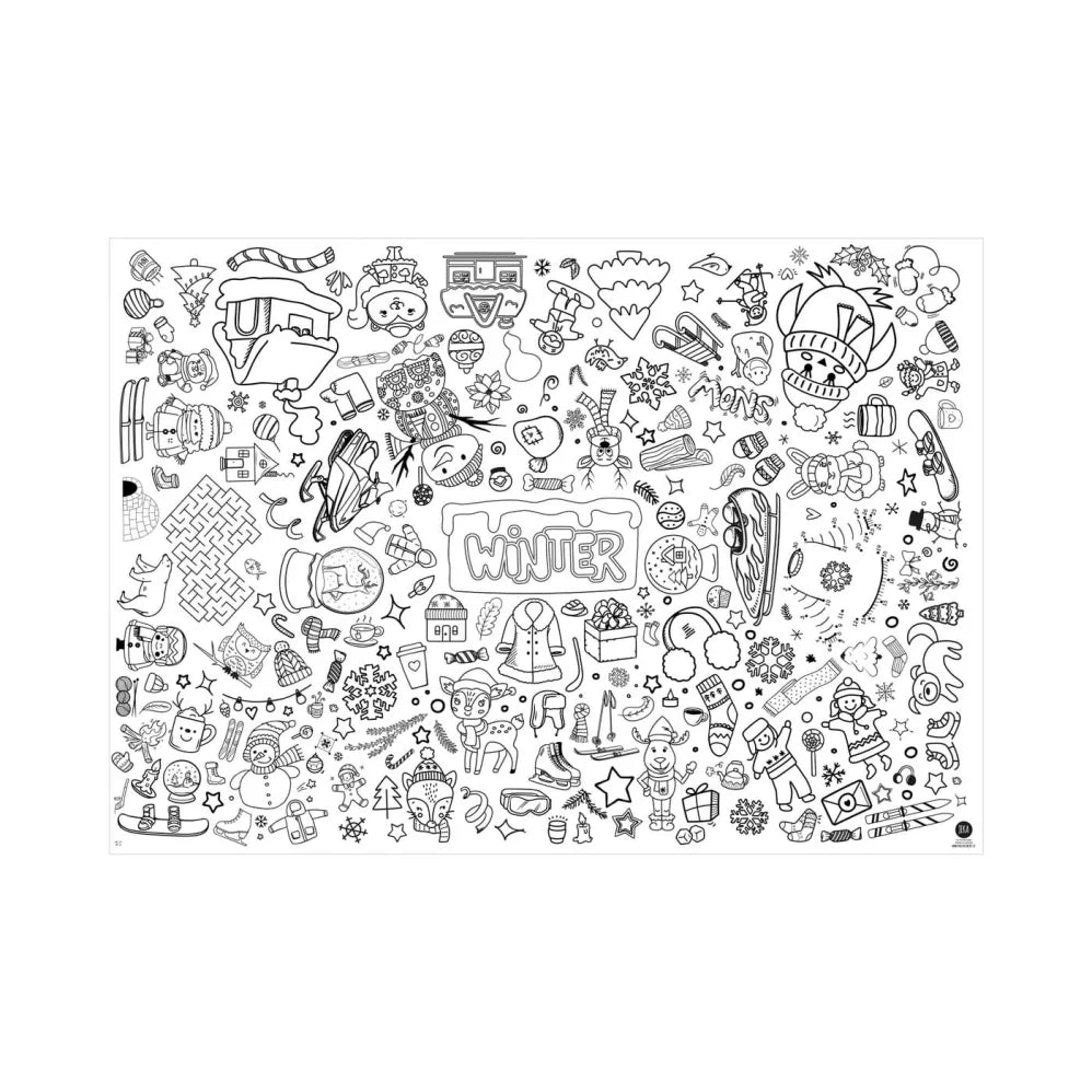O'Shea Tischdecke zum Ausmalen Winter