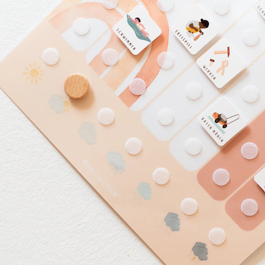 Routinchen Wochenplaner inkl. Symbole A3, Regenbogen