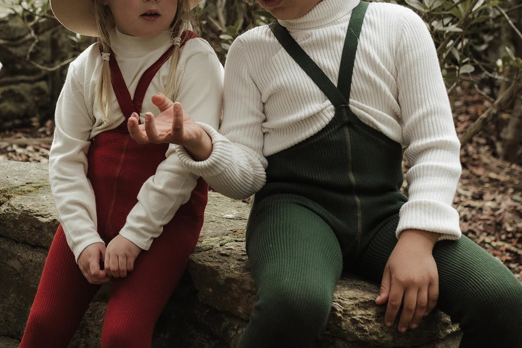 Silly Silas Strumpfhose aus Baumwolle (GOTS) dark forest green